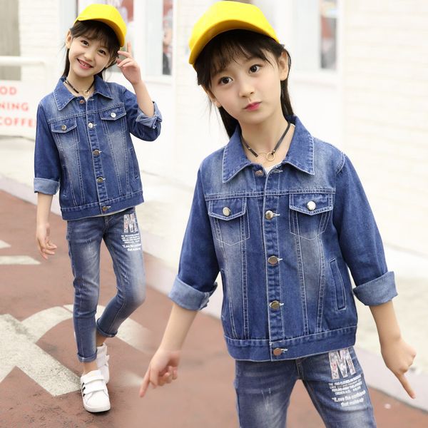 girls 2019 collection denim jackets children's casual jackets coats kids fashion autumn long sleeved outerwear coats, Blue;gray
girls 2019 collection denim jackets children's casual jackets coats kids fashion autumn long sleeved outerwear coats, Blue;gray
