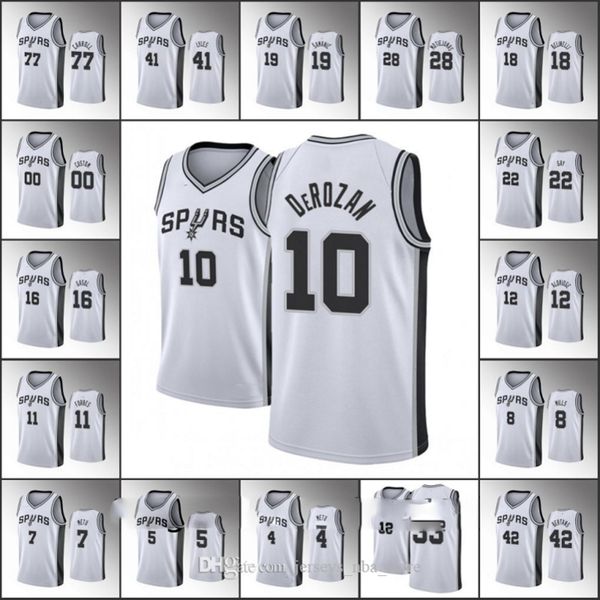 men demar derozan lamarcus san antonio aldridge patty mills 2017-18 association white spurs custom jersey, Black;red
men demar derozan lamarcus san antonio aldridge patty mills 2017-18 association white spurs custom jersey, Black;red