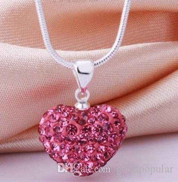 самая низкая цена! розовое сердце кристалл кристалл ожерелье посеребренные ювелирные изделия горный хрусталь диско кристалл бисера ожерелье, Silver
самая низкая цена! розовое сердце кристалл кристалл ожерелье посеребренные ювелирные изделия горный хрусталь диско кристалл бисера ожерелье, Silver