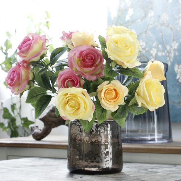 romantic artificial rose flower 1 bouquet 7 heads silk flower for party home diy wedding birthday party decoration fake flowers
romantic artificial rose flower 1 bouquet 7 heads silk flower for party home diy wedding birthday party decoration fake flowers
