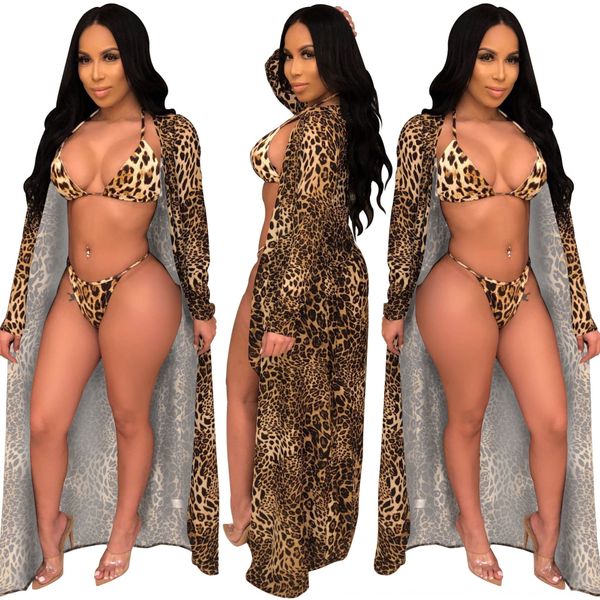 a8321 women's 2020 leopard print bikini swim swimsuit cloak + bikini three-piece suit, White;black
a8321 women's 2020 leopard print bikini swim swimsuit cloak + bikini three-piece suit, White;black