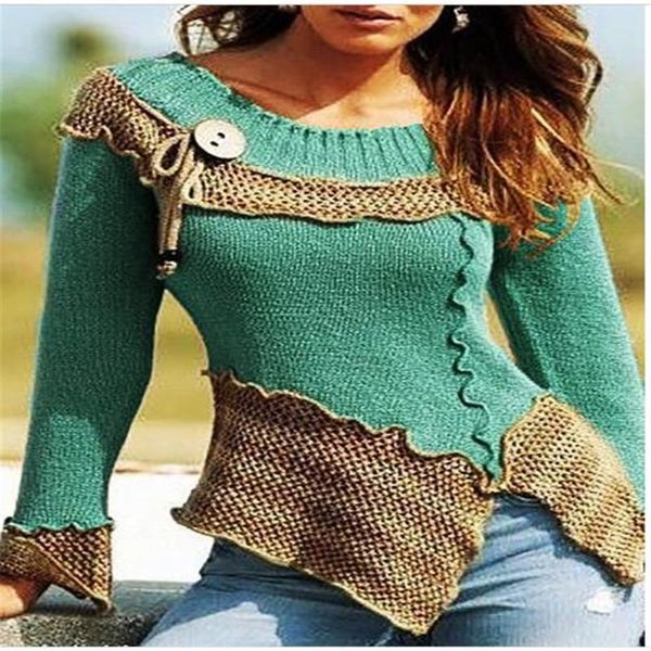 fashion style pullovers 2020 women cotton joining together o-neck long sleeve sweater vintage slim casual sweater, White;black
fashion style pullovers 2020 women cotton joining together o-neck long sleeve sweater vintage slim casual sweater, White;black