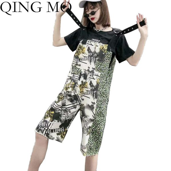 qing mo streetwear leopard print women playsuits 2020 summer sleeveless strap rompers loose shorts women overalls qyf017a, Black;white
qing mo streetwear leopard print women playsuits 2020 summer sleeveless strap rompers loose shorts women overalls qyf017a, Black;white