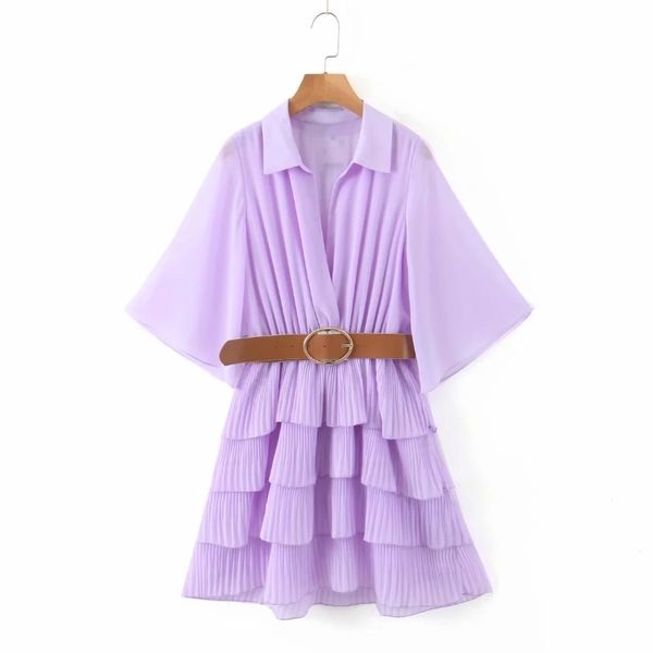 press fold cascading ruffle woman violet chiffon mini dress 2020 fashion casual ladies flare sleeve loose dresses d5378, Black;gray
press fold cascading ruffle woman violet chiffon mini dress 2020 fashion casual ladies flare sleeve loose dresses d5378, Black;gray