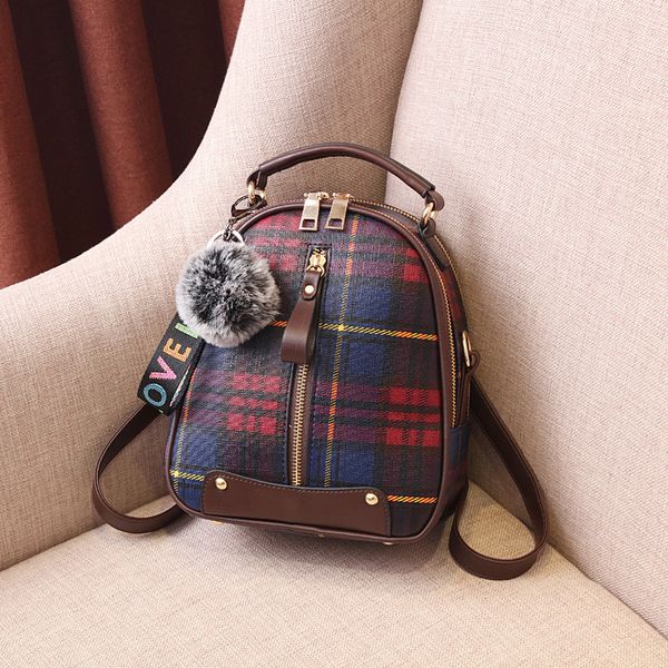 2019 new wave of female bag korean version of simple wild small shoulder bag dual-use shoulder messenger backpack a generation of fat 
2019 new wave of female bag korean version of simple wild small shoulder bag dual-use shoulder messenger backpack a generation of fat