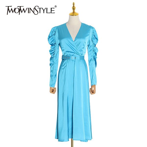 twotwinstyle sexy party women dress v образным вырезом puff с длинным рукавом высокой талией с поясами длинные платья с рюшами женская модна, Black;gray
twotwinstyle sexy party women dress v образным вырезом puff с длинным рукавом высокой талией с поясами длинные платья с рюшами женская модна, Black;gray