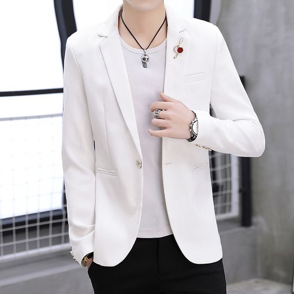 2019 new white suit jacket mens coat size 3xl slim party suit jackets men comfortable elegant man blazers casual, White;black
2019 new white suit jacket mens coat size 3xl slim party suit jackets men comfortable elegant man blazers casual, White;black