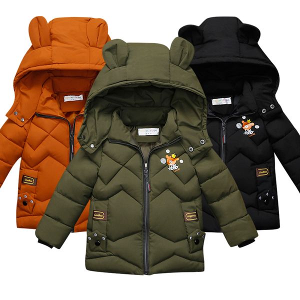 2019 children's coat jacket winter boy girl wave pattern cute cartoon ear warm silk cotton baby hooded cotton jacket tide, Blue;gray
2019 children's coat jacket winter boy girl wave pattern cute cartoon ear warm silk cotton baby hooded cotton jacket tide, Blue;gray