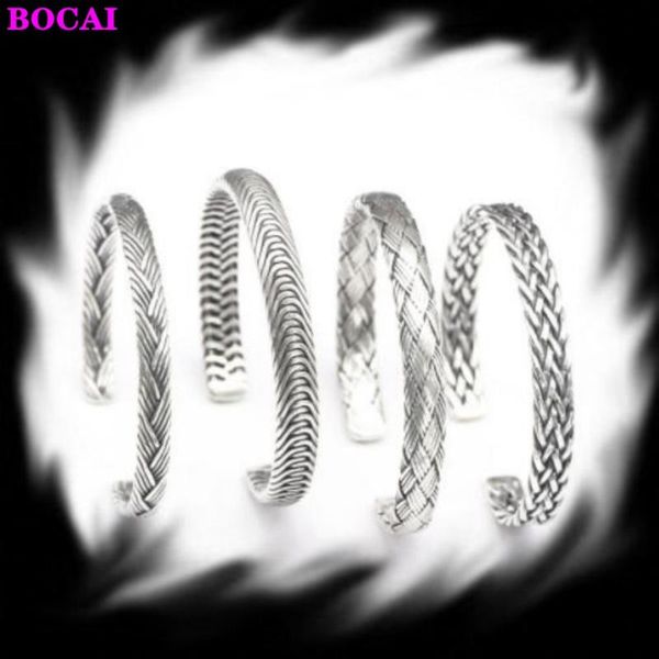 bangle s925 pure silver open-ended bracelet fashionable men's and women's retro thai hand woven, Black
bangle s925 pure silver open-ended bracelet fashionable men's and women's retro thai hand woven, Black