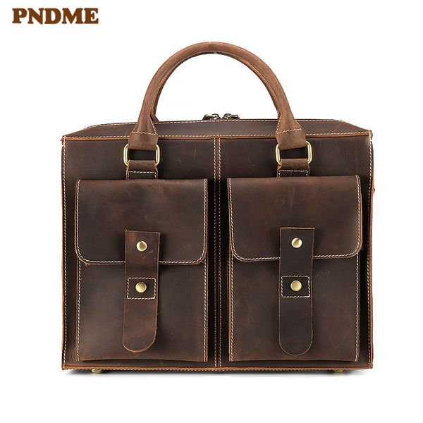 pndme men's genuine leather briefcase retro simple lapbag casual business diagonal bag office cowhide handbag
pndme men's genuine leather briefcase retro simple lapbag casual business diagonal bag office cowhide handbag
