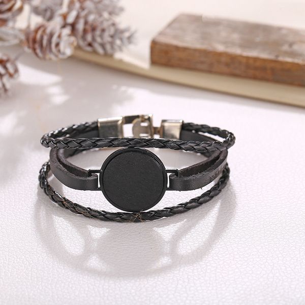 leaf feather bracelet men handmade charm black multilayer braided bracelets pulseras wrap wristbands male party jewelry gift, White
leaf feather bracelet men handmade charm black multilayer braided bracelets pulseras wrap wristbands male party jewelry gift, White
