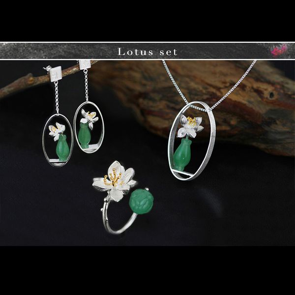 lotus fun real 925 sterling silver natural chalcedony handmade fine jewelry flower lotus whispers jewelry set for women bijoux, Black
lotus fun real 925 sterling silver natural chalcedony handmade fine jewelry flower lotus whispers jewelry set for women bijoux, Black