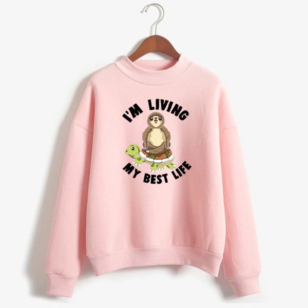 cartoon sloth print women harajuku pullover 2020 casual long sleeve sweatshirt fashion street style tumblr hoodie clothing, Black
cartoon sloth print women harajuku pullover 2020 casual long sleeve sweatshirt fashion street style tumblr hoodie clothing, Black