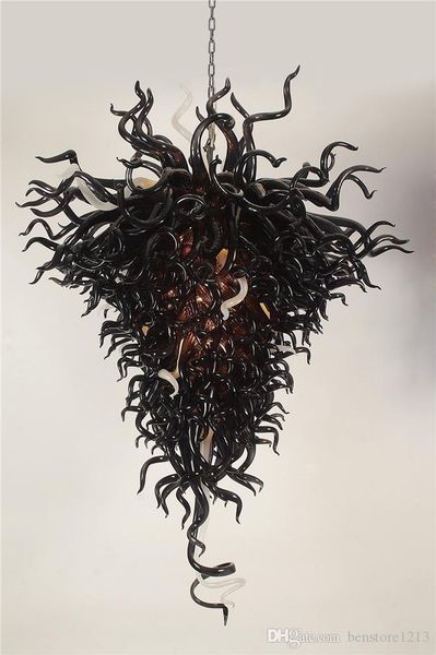fashion big black chandelier pendant light classic hand blown glass chandelier lighting for home l decoration 110/220v ac led bulbs
fashion big black chandelier pendant light classic hand blown glass chandelier lighting for home l decoration 110/220v ac led bulbs