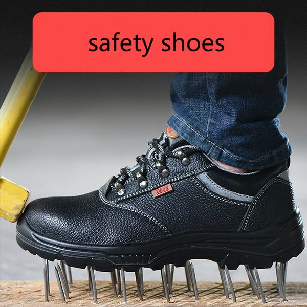 men casual large size steel toe caps work safety shoes outdoors worker tooling shoe platform soft leather security boots zapatos, Black
men casual large size steel toe caps work safety shoes outdoors worker tooling shoe platform soft leather security boots zapatos, Black