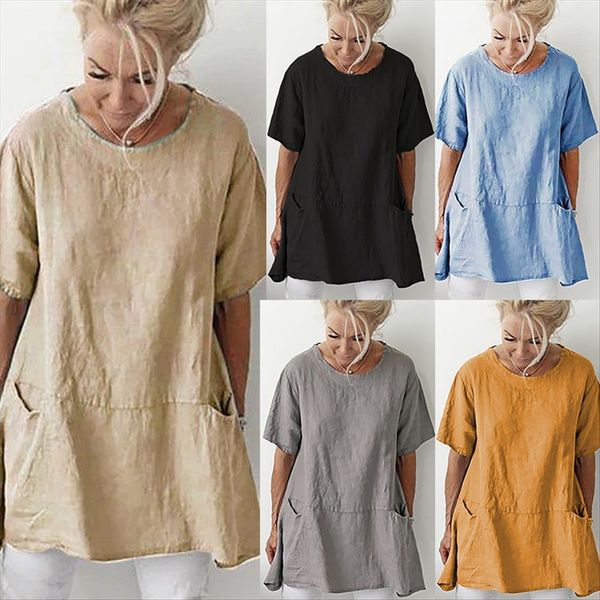2020 women's short sleeve round collar pocket large size 2020 women's short sleeve round collar pocket large t-shirt size t-shirt, White
2020 women's short sleeve round collar pocket large size 2020 women's short sleeve round collar pocket large t-shirt size t-shirt, White
