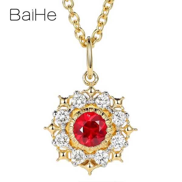 baihe solid 14k yellow gold 0.25ct round natural ruby 0.15ct diamonds women trendy wedding fine jewelry gift little sun pendant, Silver
baihe solid 14k yellow gold 0.25ct round natural ruby 0.15ct diamonds women trendy wedding fine jewelry gift little sun pendant, Silver