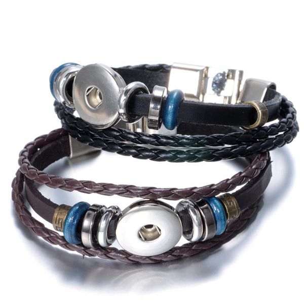 new arrival snap button charm bracelets braided leather rope bangle fit 18mm ginger snaps jewelry for women men s diy noosa bracelet, Golden;silver
new arrival snap button charm bracelets braided leather rope bangle fit 18mm ginger snaps jewelry for women men s diy noosa bracelet, Golden;silver