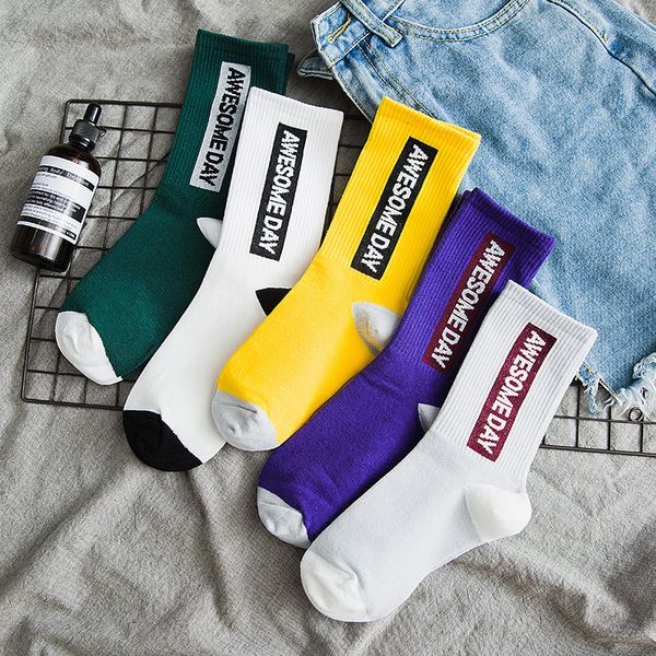 fashion men's socks awesome day personality words korean girl style socks meias street fashion hip hop skateboard, Black
fashion men's socks awesome day personality words korean girl style socks meias street fashion hip hop skateboard, Black