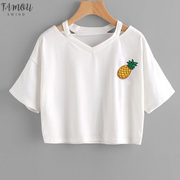 style pineapple print tees short sleeve t shirt women t shirt summer cotton petal sleeve t shirt women causal shirts, White
style pineapple print tees short sleeve t shirt women t shirt summer cotton petal sleeve t shirt women causal shirts, White
