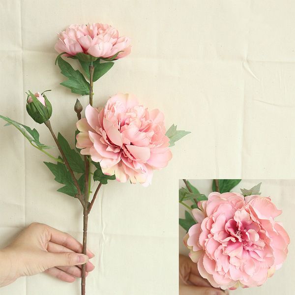 6pcs simulation peony 3head chinese artificial flowers home decoration wedding holding flower road lead flower wall peony wreath
6pcs simulation peony 3head chinese artificial flowers home decoration wedding holding flower road lead flower wall peony wreath