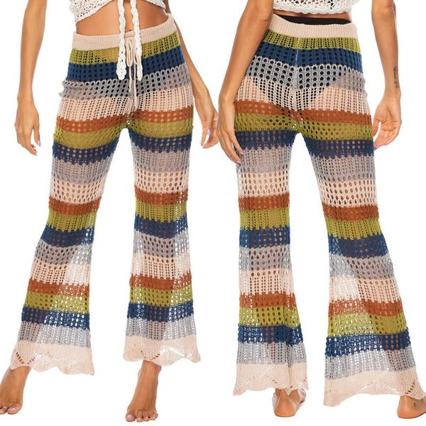 women's pants & capris women hollow out bikini cover up flared trousers high waist loose knitting see through multicolour strip summer, Black;white
women's pants & capris women hollow out bikini cover up flared trousers high waist loose knitting see through multicolour strip summer, Black;white