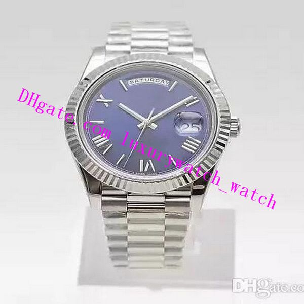 5 style men's watches automatic swiss cal.3255 men blue roman dial flute bezel 228239 watch date 40mm waterproof men watches, Slivery;brown
5 style men's watches automatic swiss cal.3255 men blue roman dial flute bezel 228239 watch date 40mm waterproof men watches, Slivery;brown
