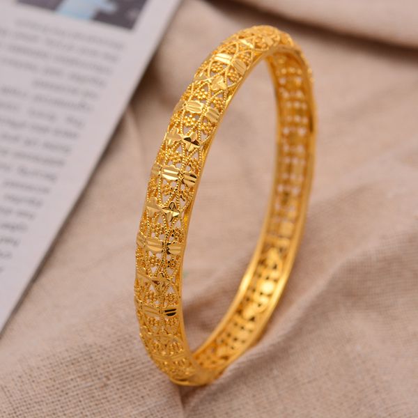 24k 1pcs/lot dubai wedding bangles for women man ethiopian jewelry gold color africa bracelets women arab birthday jewelry gifts, Black 
24k 1pcs/lot dubai wedding bangles for women man ethiopian jewelry gold color africa bracelets women arab birthday jewelry gifts, Black