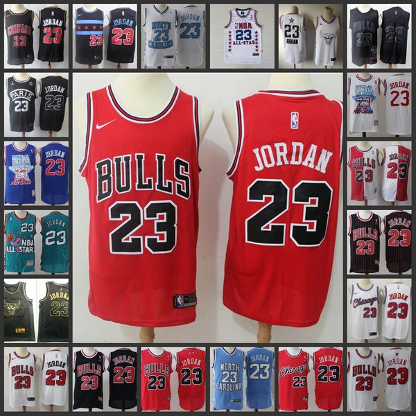 

Мужчины ретро Чикаго Буллз 23 Майкл Джордан баскетбол кофта сшитые классические сетки 1996 всех звезд НБА МДЖ Северная Каролина Джерси
