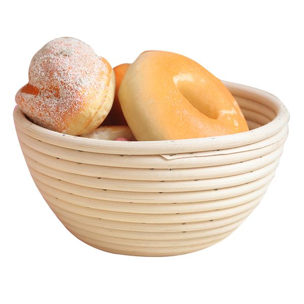 

bread fermentation bowl natural rattan round oval bakery tools stylish handmade baguette baskets baking tools for cakes baking accessories