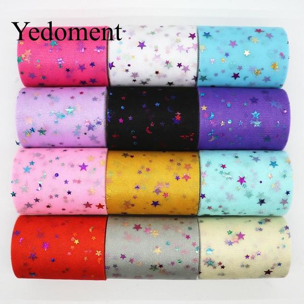 10yards/roll 7.5cm rainbow star moon foil tulle roll organza baby shower party supplies diy hair bows handmade materials
10yards/roll 7.5cm rainbow star moon foil tulle roll organza baby shower party supplies diy hair bows handmade materials