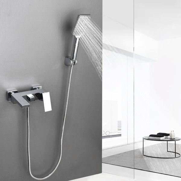 chrome brass bathtub faucet with hand shower sprayer bathroom shower faucet set cold and water mixer tap
chrome brass bathtub faucet with hand shower sprayer bathroom shower faucet set cold and water mixer tap