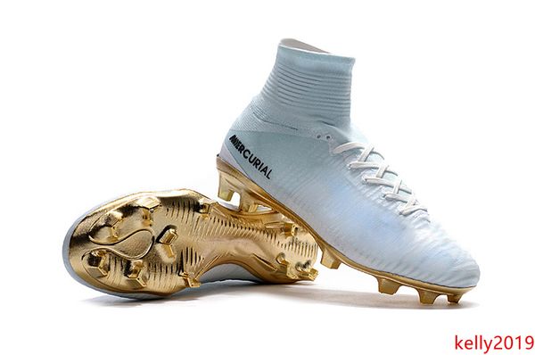 white gold soccer cleats mercurial superfly kids soccer shoes high ankle cristiano ronaldo mens womens football boots
white gold soccer cleats mercurial superfly kids soccer shoes high ankle cristiano ronaldo mens womens football boots
