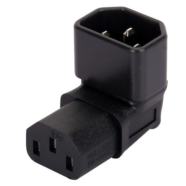 iec320-c14 to c13 90°degree ac power adapter female to male plug convertor
iec320-c14 to c13 90°degree ac power adapter female to male plug convertor