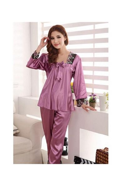 mrwonder baihong women`s satin silk sleepwear homedress pajamas (l, purple, Blue;gray
mrwonder baihong women`s satin silk sleepwear homedress pajamas (l, purple, Blue;gray