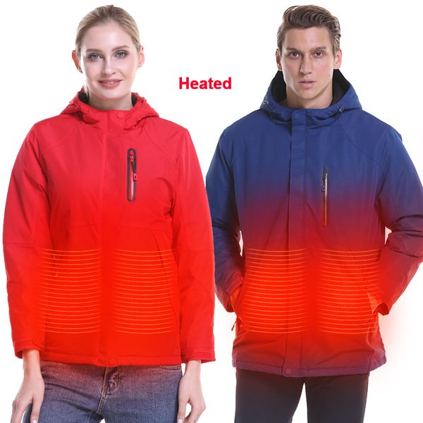 new winter men women outdoor hiking usb infrared heating hooded jacket electric thermal clothing coat for skiing heated jacket, Blue;black
new winter men women outdoor hiking usb infrared heating hooded jacket electric thermal clothing coat for skiing heated jacket, Blue;black