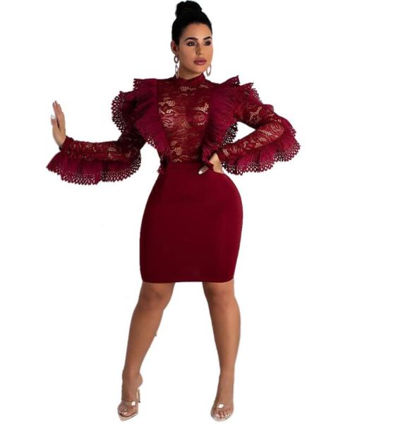 2019 autumn women dresses o-neck mesh lace perspective fashion casual party dress bodycon bandage club night mini dress, Black;gray
2019 autumn women dresses o-neck mesh lace perspective fashion casual party dress bodycon bandage club night mini dress, Black;gray