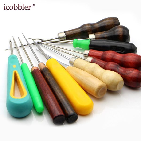 leather stitching sewing awl repair tool, wood handle drillable round solid tools for craft repair shoes bags with hook hole awl, Black
leather stitching sewing awl repair tool, wood handle drillable round solid tools for craft repair shoes bags with hook hole awl, Black