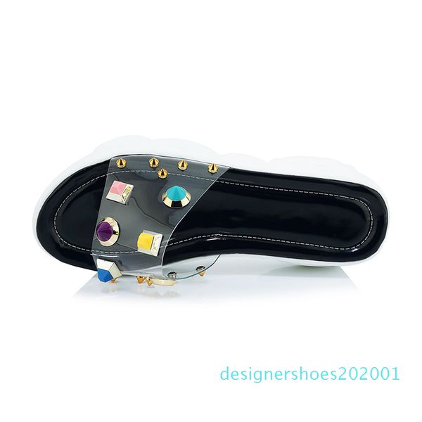 jk transparent pvc slippers women open toe footwear platform shoes slides female studded mules shoes woman summer plus size 46 d1, Black
jk transparent pvc slippers women open toe footwear platform shoes slides female studded mules shoes woman summer plus size 46 d1, Black