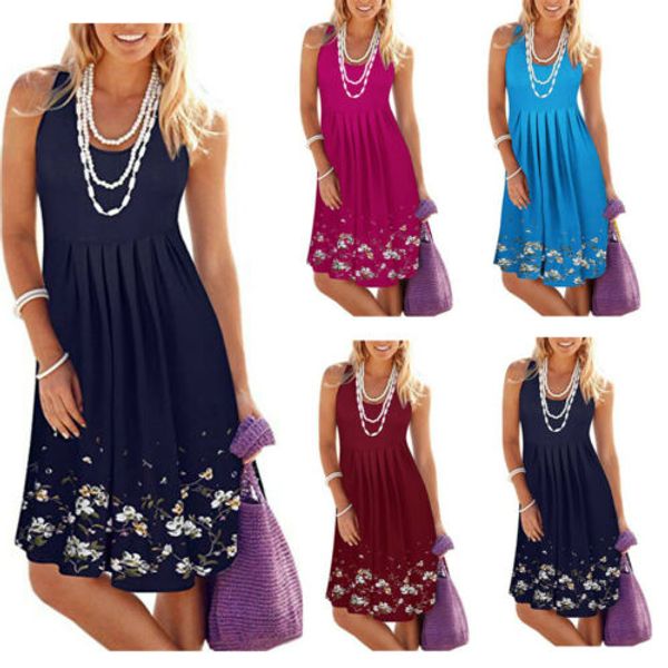 women's dress summer cotton vest sleeveless sundress beach loose sleeveless ladies basic daily pleated knee length 2020, Black;gray 
women's dress summer cotton vest sleeveless sundress beach loose sleeveless ladies basic daily pleated knee length 2020, Black;gray