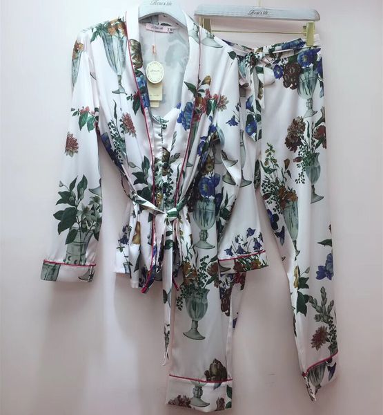 ps001 comfortable soft pretty floral female pajama sets camisoles full length pajama sets sleepwears, Blue;gray
ps001 comfortable soft pretty floral female pajama sets camisoles full length pajama sets sleepwears, Blue;gray