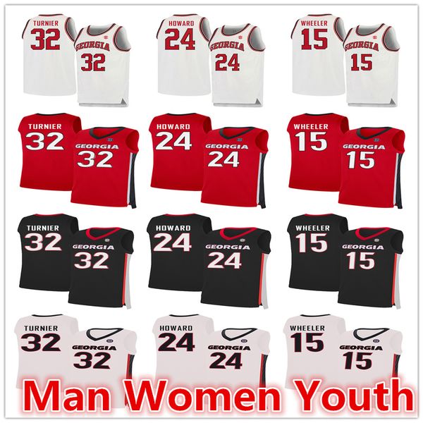 customize ncaa georgia bulldogs basketball jerseys rodney howard 24 sahvir wheeler 15 stan turnier 32 jersey any name number size s-5xl, Black
customize ncaa georgia bulldogs basketball jerseys rodney howard 24 sahvir wheeler 15 stan turnier 32 jersey any name number size s-5xl, Black