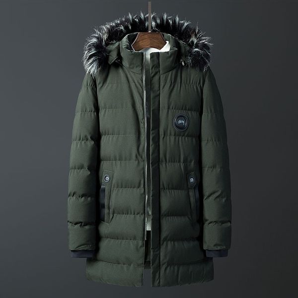 long cotton parka men new winter jacket warm coat for men fashion solid parkas homme thickening hat warm coats hooded top, Black
long cotton parka men new winter jacket warm coat for men fashion solid parkas homme thickening hat warm coats hooded top, Black