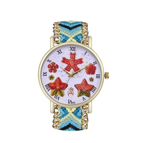 floral print roman numerals dial casual women watches braided rope bracelet watch ladies quartz wristwatches clock gift relogio, Slivery;brown
floral print roman numerals dial casual women watches braided rope bracelet watch ladies quartz wristwatches clock gift relogio, Slivery;brown