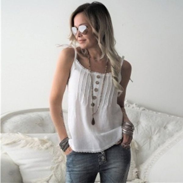 summer women camis solid strap tank casual loose halter sleeveless ladies camisole thin vest summer plus size, White
summer women camis solid strap tank casual loose halter sleeveless ladies camisole thin vest summer plus size, White