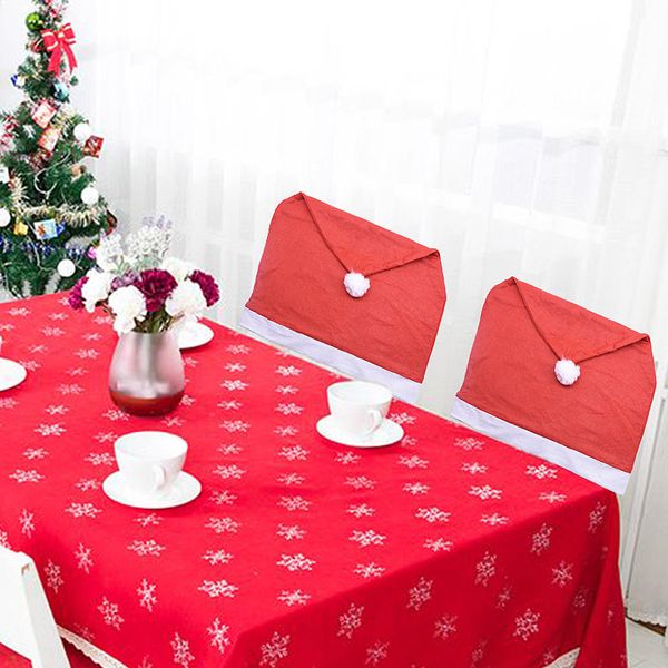 60 x 50cm santa claus chair red hat chair cover back christmas dinner table party decor for home christmas tableware decoration
60 x 50cm santa claus chair red hat chair cover back christmas dinner table party decor for home christmas tableware decoration