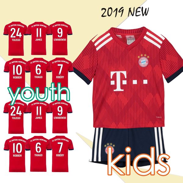 2019 Kids Kit #25 MULLER home Soccer Jersey 18/19 Soccer Shirt Customized #11 JAMES #9 LEWANDOWSKI Bayern Child Soccer Shirts uniform
2019 Kids Kit #25 MULLER home Soccer Jersey 18/19 Soccer Shirt Customized #11 JAMES #9 LEWANDOWSKI Bayern Child Soccer Shirts uniform