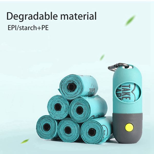 6 rolls of litter bags pet litter bag holder (with) led light travel poop cleaning supplies / leak proof dropship
6 rolls of litter bags pet litter bag holder (with) led light travel poop cleaning supplies / leak proof dropship