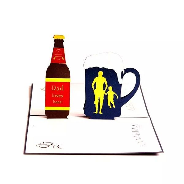 handmade fathers day creative greeting card 3d pop up dad loves beers wish kirigami paper craft card
handmade fathers day creative greeting card 3d pop up dad loves beers wish kirigami paper craft card