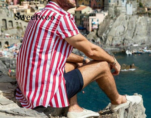 men's casual shirts 2021 short sleeve v-neck striped button up shirt summer blouse tee, White;black
men's casual shirts 2021 short sleeve v-neck striped button up shirt summer blouse tee, White;black